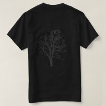Camiseta Masculina Minimalista de Árvore Floresta