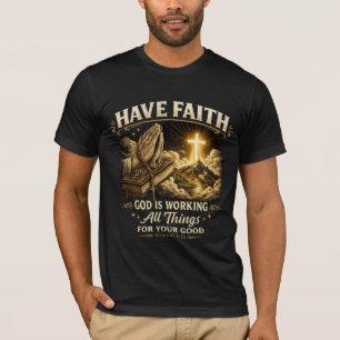 Camiseta Masculina Modelo Tenha Fé Em Deus
