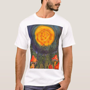 Camiseta masculina Moonlit Mushrooms