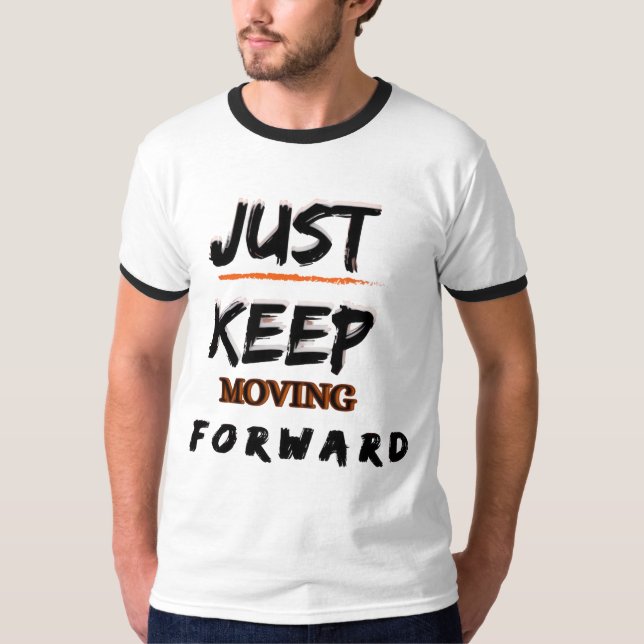 Camiseta Masculina Motivacional 'Apenas Continue E (Frente)