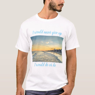 Camiseta Masculina Motivacional Nunca Desista