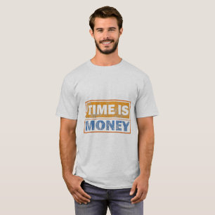 Camiseta Masculina Motivacional "O Tempo É Dinheir