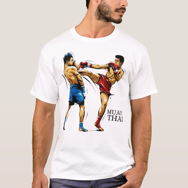 Camiseta Masculina Muay Thai / Boxe Tailandês (Frente)
