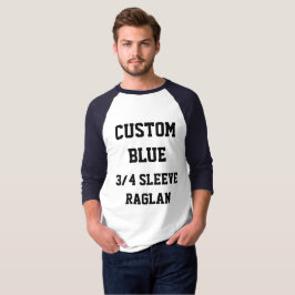 Camiseta masculina NAVY 3/4 MANGA RAGLAN personali