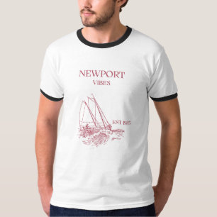 Camiseta masculina Newport Rhode Island Sail Vibes