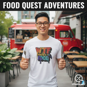 Camiseta Masculina Onde Está a Comida