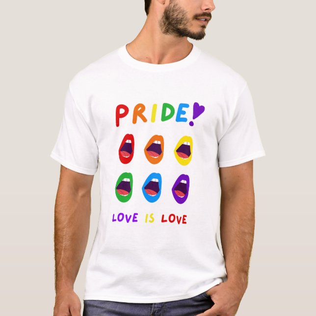 Camiseta Masculina Orgulho Amor é Amor (Frente)