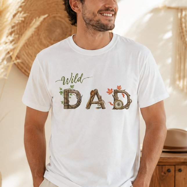 Camiseta masculina Pai do Selvagem  (Criador carregado)