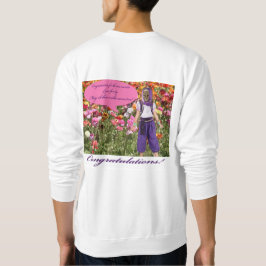 camiseta masculina. parabéns. ocelot/gênio