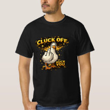 Camiseta Masculina Pato Engraçado Cluck Off