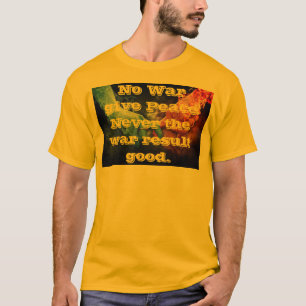 Camiseta masculina Paz sem guerra
