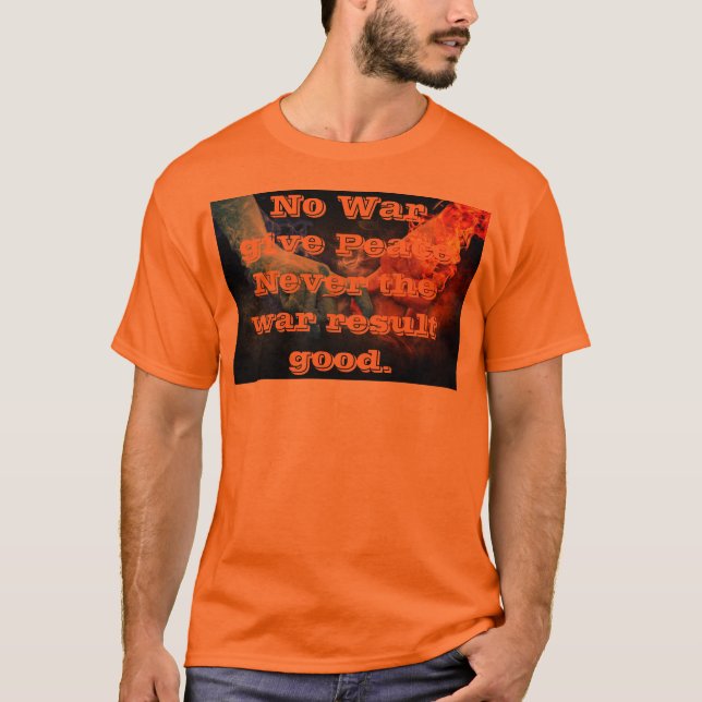 Camiseta masculina Paz sem guerra (Frente)