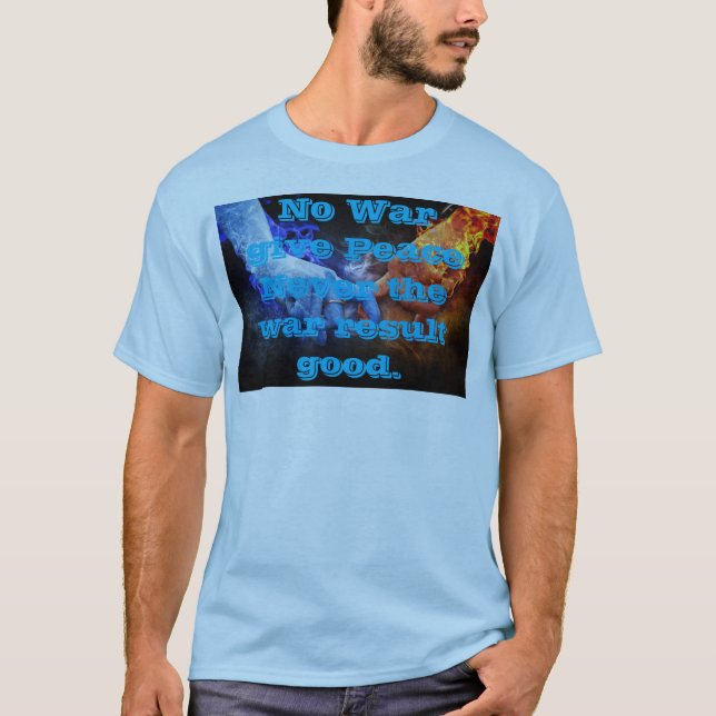 Camiseta masculina Paz sem guerra (Frente)