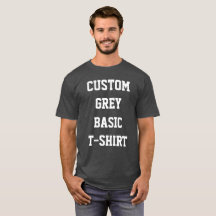 Camiseta masculina personalizada BASIC CINZA
