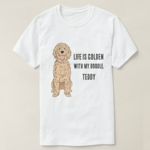 Camiseta Masculina Personalizada Goldendoodle Dood
