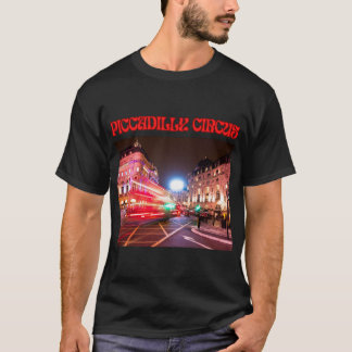 Camiseta masculina Piccadilly Circus preta