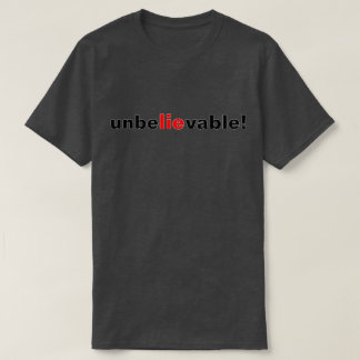 Camiseta Masculina Política Preto Vermelho Mentira