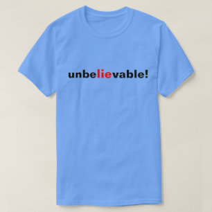 Camiseta Masculina Política Preto Vermelho Mentira
