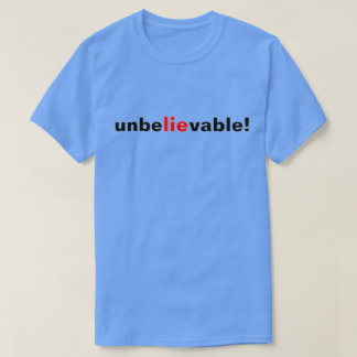 Camiseta Masculina Política Preto Vermelho Mentira