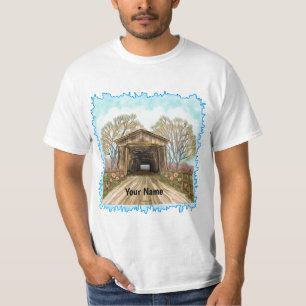 Camiseta masculina, ponte coberta pelo verão