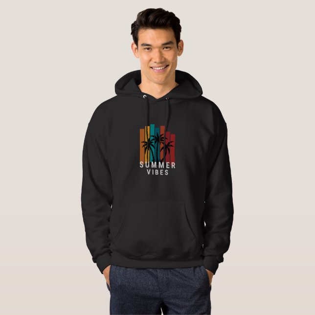 Camiseta Masculina Pôr do Sol na Praia Vibes de Ve (Frente Completa)