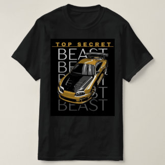 Camiseta masculina preta de meia manga
