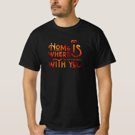 Camiseta Masculina Radiant Fire-Heart Home Soulmat