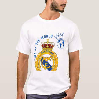 Camiseta masculina Real Madrid Rei do Mundo