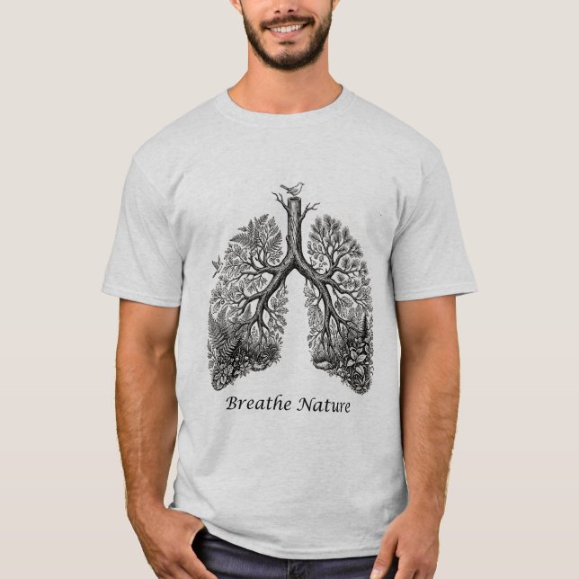 Camiseta masculina - Respire Natureza (Frente)