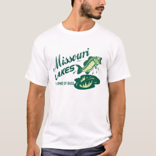 Camiseta Masculina Retro Missouri Home Of The Bass