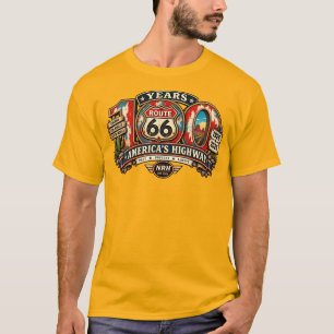 Camiseta masculina Rota 66 100 Anos Estrada da Amé