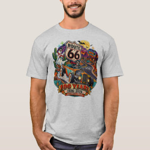Camiseta masculina Route 66 100 Anos Halloween 192