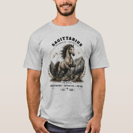 Camiseta masculina Sagitário Zodíaco Cavalo