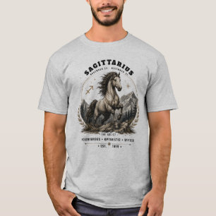 Camiseta masculina Sagitário Zodíaco Cavalo