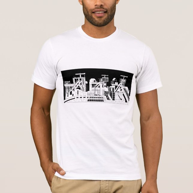 Camiseta masculina Silhueta da Combinada Metalúrgi (Frente)