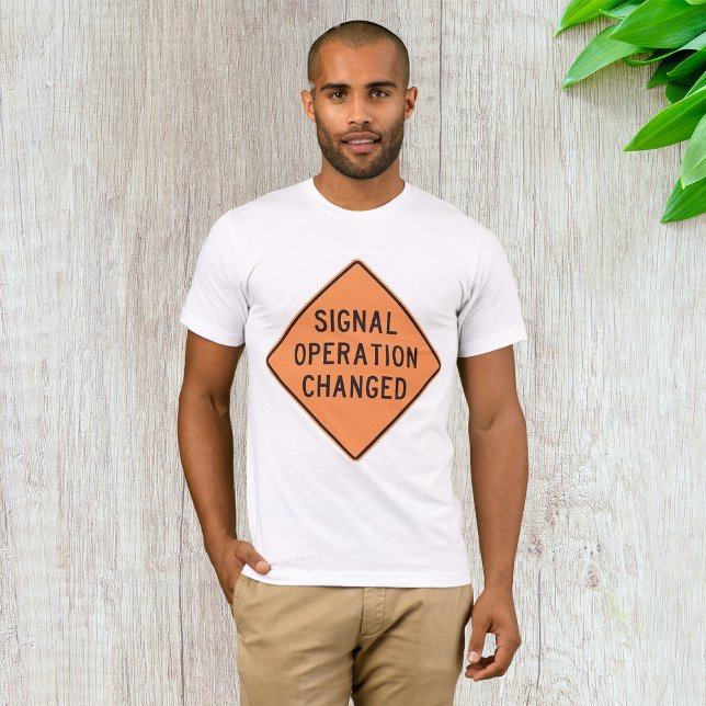 Camiseta Masculina Sinal de Operação Alterada (Criador carregado)