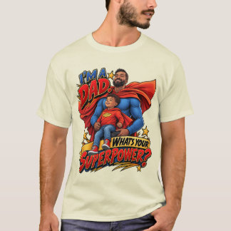 Camiseta Masculina Super-Herói Pai