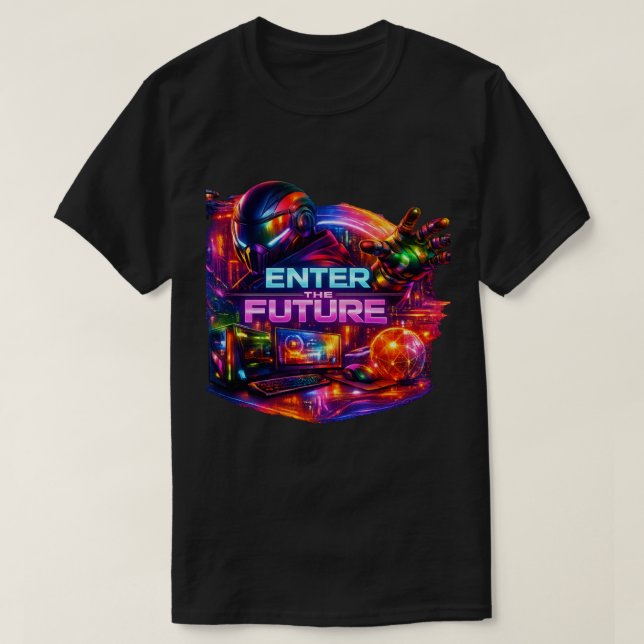 Camiseta Masculina Tech Universe (Frente do Design)