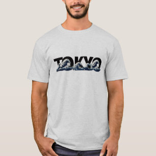 Camiseta Masculina Tokyo Wave Graphic Oceano Jap