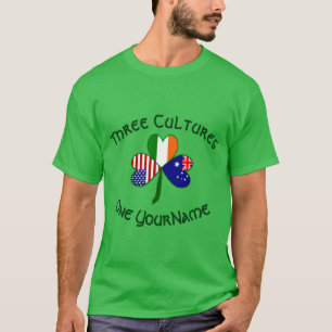 Camiseta masculina trevo personalizada Austrália I