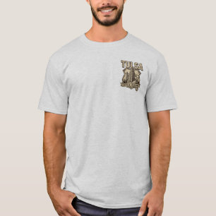 Camiseta masculina Tulsa Route 66 Oklahoma Vintage