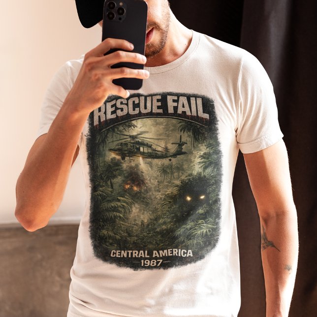 Camiseta Masculina Valor de Resgate Falha (There’s something out there waiting for us… and it ain’t no man.)