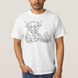 Camiseta Masculina Vaquejada Highland Colorir Acam