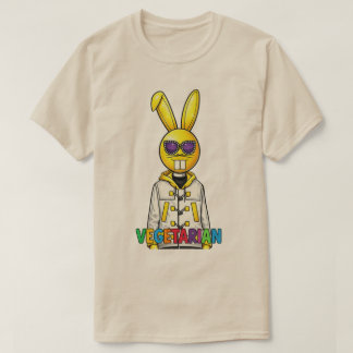 Camiseta masculina vegetariana do DJ Bunny legal
