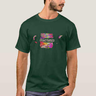 Camiseta Masculina Verde Escuro Fraturada