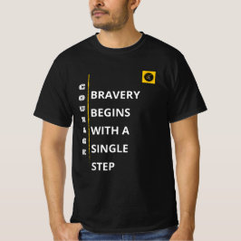Camiseta Masculina - Vibração de Coragem