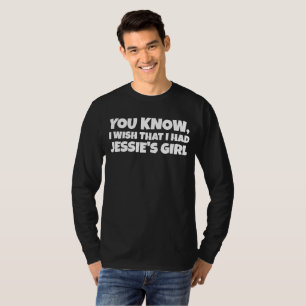 CAMISETA MASCULINA VINTAGE ANOS 80 JESSIE'S GIRL E
