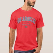 Camiseta Masculina Vintage Varsity da Costa Oeste 