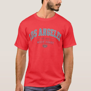 Camiseta Masculina Vintage Varsity da Costa Oeste