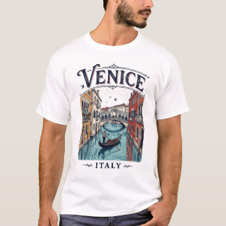 Camiseta masculina Vintage Veneza Itália